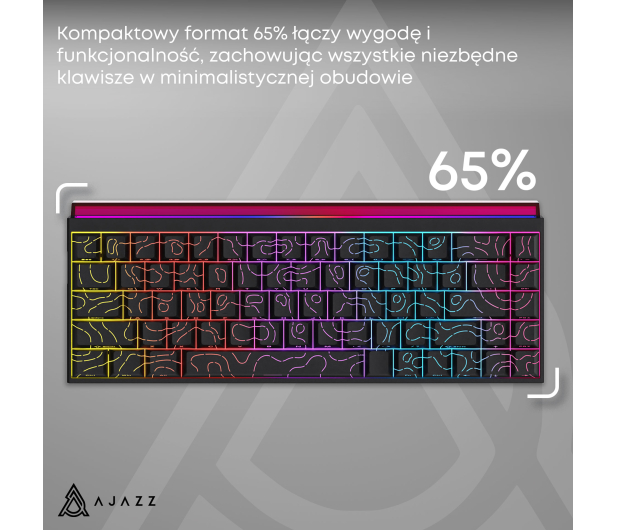 Ajazz NK68 Red Switch czarna - 1536377 - zdjęcie 14